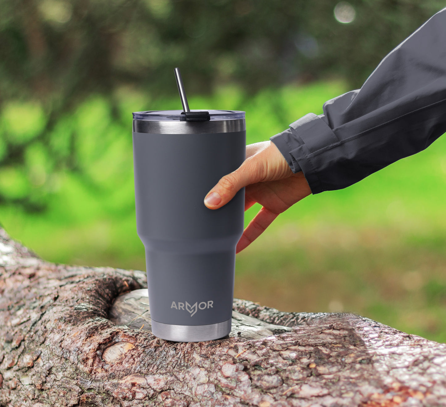 Gotham Grey 30oz 900ml Premium Tumbler