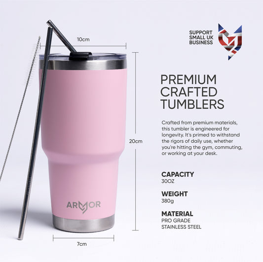 Blossom Pink 30oz 900ml Premium Tumbler