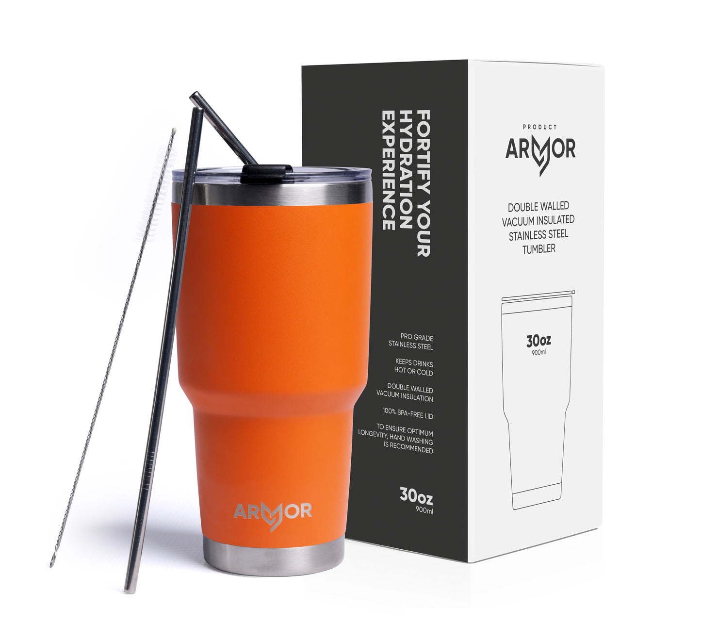 Lava Orange 30oz 900ml Premium Tumbler