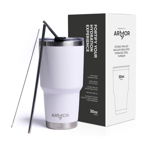 Ice White 30oz 900ml Premium Tumbler
