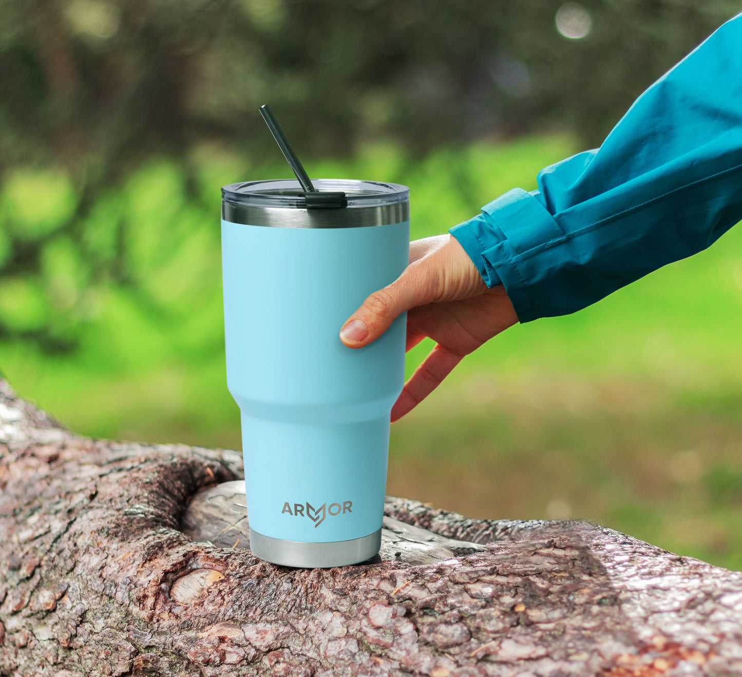 Aqua Blue 30oz 900ml Premium Tumbler